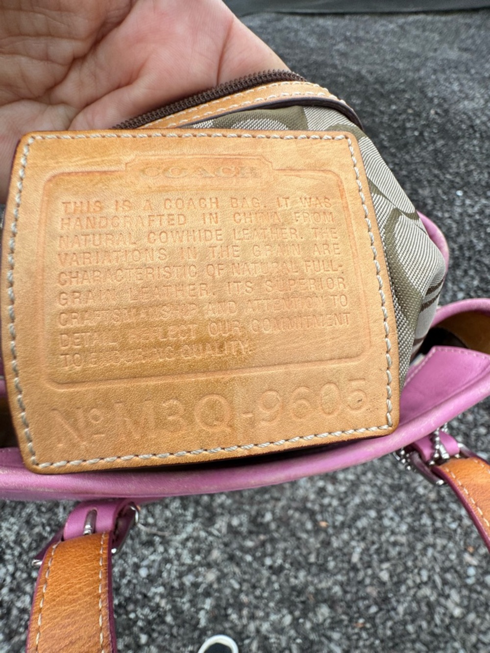 Coach 2003 Pink Leather Tote Shoulder Bag M3Q-9605 Y2K Classic Handbag - Picture 10 of 11